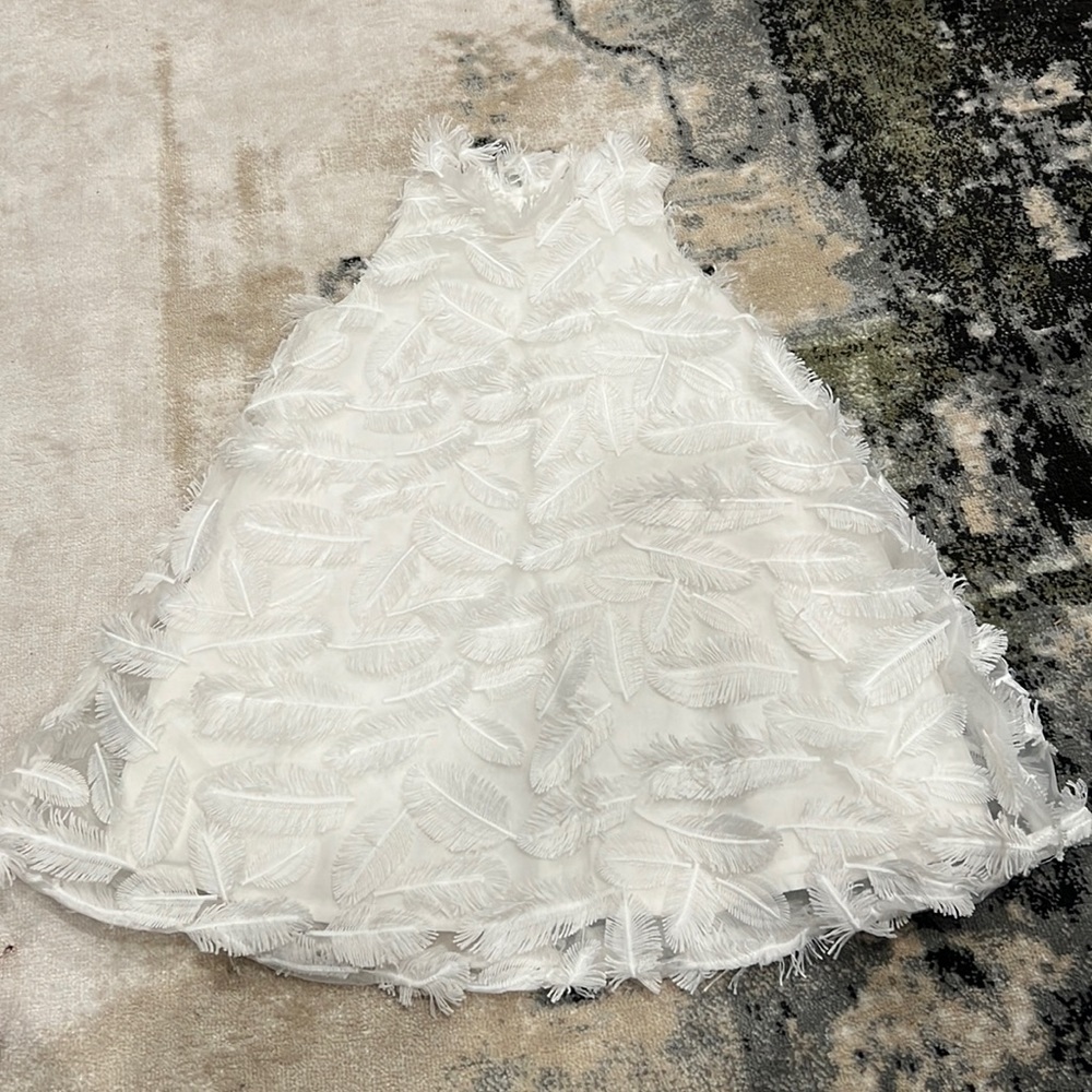 Janie and jack feather dress size 3